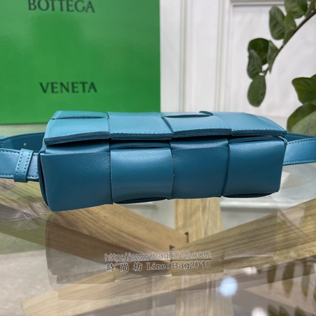 Bottega veneta高端女包 KF0015野鴨綠色 寶緹嘉CAEESTTE腰包 BV經典款手工編織手包腰包胸包斜挎包  gxz1213